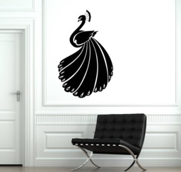 Wall Vinyl Decal Amazing Fabulous Peacock Pheasant Family Birds Decor - #2457Dn - thumbnail 1