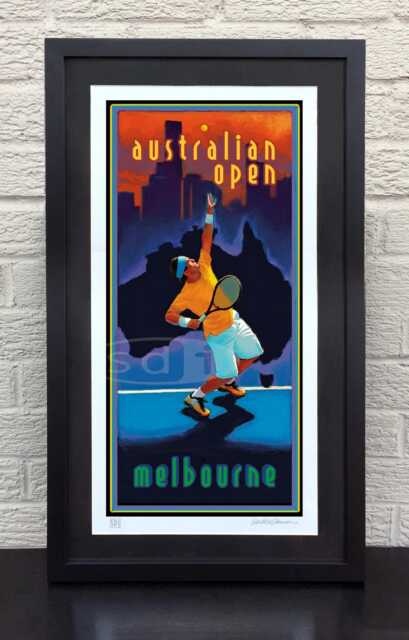 Australian Open Tennis Sports Art Poster Print - image 1