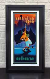 Australian Open Tennis Sports Art Poster Print - thumbnail 1