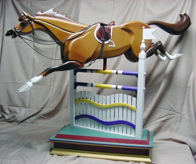 Show Jumper - Customized Rocking Horse & Jump - Installments Gladly Accepted - image 1