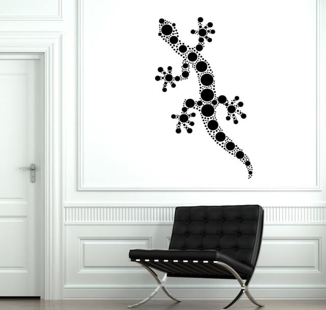 Wall Decal Animal Lizard Gecko Ornament Cool Mural Vinyl Sticker 1852Dz - image 1