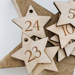 Reusable Advent Calendar Tags, Set Of 25 Numbers, Diy Labels, Star Number Christmas Countdown For Kids - thumbnail 3
