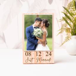 Personalized Wedding Gifts, Gifts For Couple, Minimalist Engraved Wood Gift, Engagement Picture Frame, Newly Engaged Couple