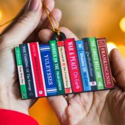 Funny Book Themed Christmas Tree Decoration, Literary Bauble, Bookish Decoration - thumbnail 2