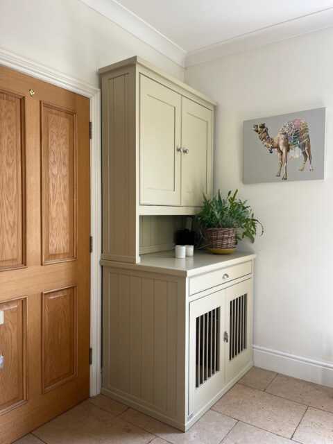 Bespoke Welsh Dresser Top Solid Wood/ Glass Cabinet - Free Delivery - image 1