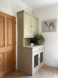 Bespoke Welsh Dresser Top Solid Wood/ Glass Cabinet - Free Delivery