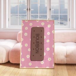 Bourbon Biscuit Wall Art Print, Text Kitchen Poster, For Kitchen, Dining Room, Retro Print 2525 - thumbnail 2