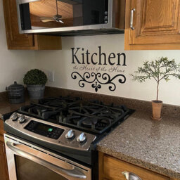 Kitchen Vinyl Wall Decal - The Heart Of Home - Lettering Decor Sticky - thumbnail 1