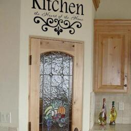Kitchen Vinyl Wall Decal - The Heart Of Home - Lettering Decor Sticky - thumbnail 2