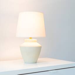 Handmade Dimmable Round Ceramic Table Lamp Debarro De Barro - thumbnail 1