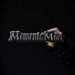 Memento Mori Resin Plaque - Gothic Wall Decor, Black Gold Finish - thumbnail 2