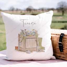 Personalised Gardener Cushion, Pillow, Gift, Gardening Gift For Grandad, Grandma, Gardener, Garden Gifts - thumbnail 3