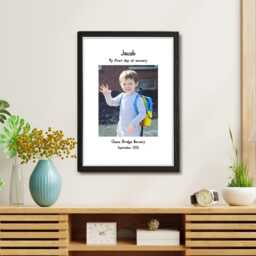 First Day At Nursery Personalised Photo Print - Back To School Gift 1st Reception Kindergarten Pre Frame - thumbnail 3