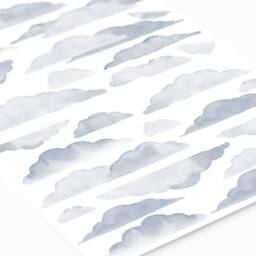Flying Seagulls Birds & Clouds Wall Decals, Plastic-Free Kids Room Stickers - thumbnail 3