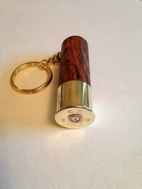 R.c - Italy Solid Dark Oak Keyring Lovely Wood - image 1