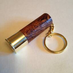 R.c - Italy Solid Dark Oak Keyring Lovely Wood - thumbnail 3