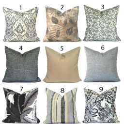 Outdoor Pillow Cover With Zippers, Easy To Use & Washable, Pick Your Favorites - thumbnail 1