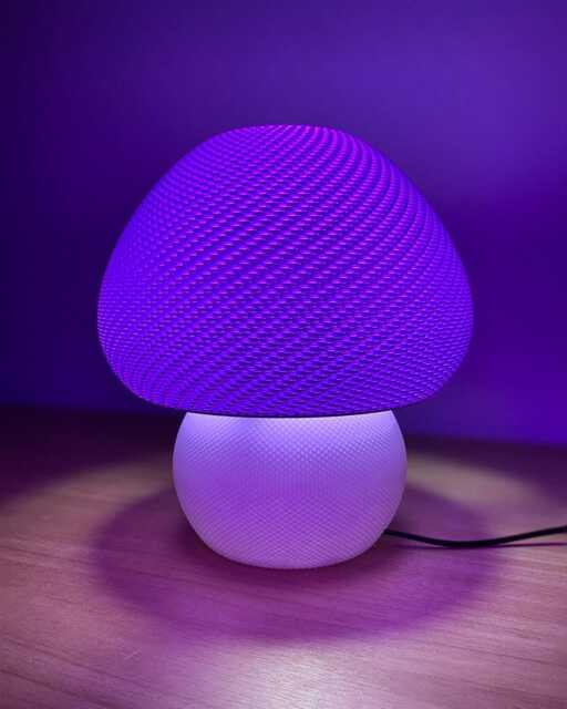 Jongo Table Lamp, Modern Ripple Mesh Solid Contemporary 3D Printed Lighting - image 1