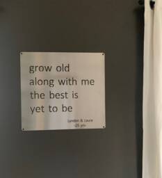 Grow Old Along With Me The Best Is Yet To Be Metal Wall Hanging - thumbnail 1