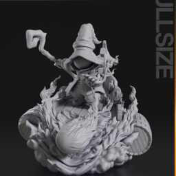 Vivi-Final Fantasy 9 3D Printed Figure 110 Scale - thumbnail 3