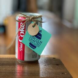 Diet Coke Mini - 7.5Oz Craft Candle - 100% Soy Wax Scented Handmade Wedding Gift Groom Diy Coca Cola Made in Usa - thumbnail 2