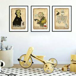 Original Monsters Storys Dracula Vampires Wall Art Printing Poster Illustration Print Drawings Graphic Design Work Home Decor - thumbnail 3