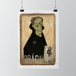Original Monsters Storys Dracula Vampires Wall Art Printing Poster Illustration Print Drawings Graphic Design Work Home Decor - thumbnail 1