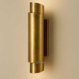 Handmade Antique & Raw Brass Wall Sconce Lamp , Modern Metal Light - thumbnail 2