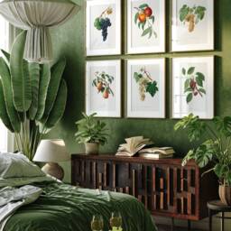 Set Of 6 Prints, Vintage Fruit Gallery, Garden Art, Print Gift, Food Art Poster, Vineyard Canvas, Kitchen Decor, Italian Wine Wall - thumbnail 2