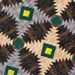 Handmade Pineapple Quilt Block, King Size Bedding - thumbnail 2