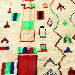 Custom Beni Ourain Rug Handmade Moroccan Wool Area Rug - thumbnail 4