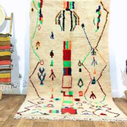 Custom Beni Ourain Rug Handmade Moroccan Wool Area Rug - thumbnail 2