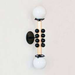 Black & Gold Double Bohemian Unique Wall Sconce Light Special Design Fixture Lamp Vanity Bedroom - thumbnail 2