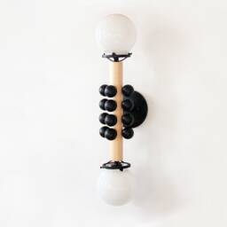 Black & Gold Double Bohemian Unique Wall Sconce Light Special Design Fixture Lamp Vanity Bedroom - thumbnail 4