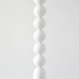 Handmade Plaster Pendant Light Cylinder Chandelier With Spheres - thumbnail 2