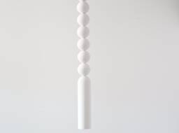 Handmade Plaster Pendant Light Cylinder Chandelier With Spheres - thumbnail 1
