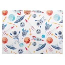 Cosmic Pattern Desk Chair Mat, Multicolor Computer Office Cosmos Gaming Floor Protector - thumbnail 2