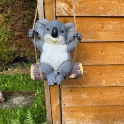 Hanging Swinging Koala Garden Decor Decoration Ornament Statue Gift Animal Wildlife - thumbnail 2