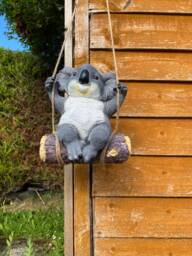 Hanging Swinging Koala Garden Decor Decoration Ornament Statue Gift Animal Wildlife - thumbnail 1
