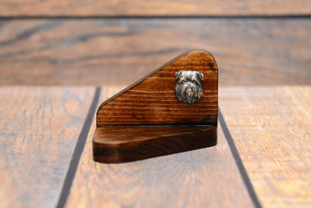 Brussels Griffon - Wooden Candlestick With Dog, Souvenir, Decoration, Limited Edition, Collection - image 1
