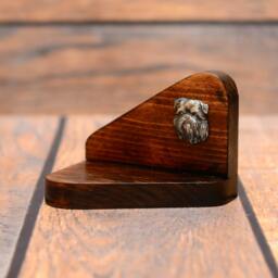 Brussels Griffon - Wooden Candlestick With Dog, Souvenir, Decoration, Limited Edition, Collection - thumbnail 2