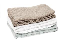 Set Of 3 Linen Waffle Weave Hand Towels For Everyday Elegance - thumbnail 1