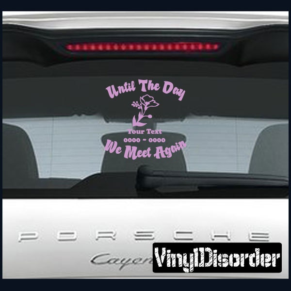 Flower 06 in Loving Memory Custom Car Or Wall Vinyl Decal Stickers - Ilmflower06Et - image 1