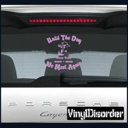 Flower 06 in Loving Memory Custom Car Or Wall Vinyl Decal Stickers - Ilmflower06Et - thumbnail 1