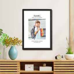 First Day At School Personalised Photo Print - Back To Gift 1st Nursery Reception Kindergarten Pre Frame - thumbnail 3