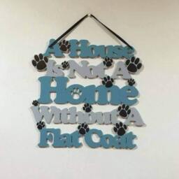 Flat Coat Retriever Wall Hanging Sign, Christmas Gift For Dog Lovers, Gifts Mum, Birthday Owners, Decor - thumbnail 2