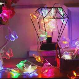 Solar Butterfly String Lights Waterproof Led Fairy Garden Decor - thumbnail 4