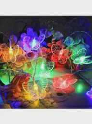 Solar Butterfly String Lights Waterproof Led Fairy Garden Decor - thumbnail 2