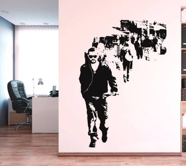 Wall Art Brooklyn Street Life Decal, Urban Sticker Street Style, Graffiti, Brooklyn New York Decor - image 1