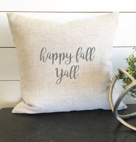 Happy Fall Y'all Pillow Decor, 18 X Pillow